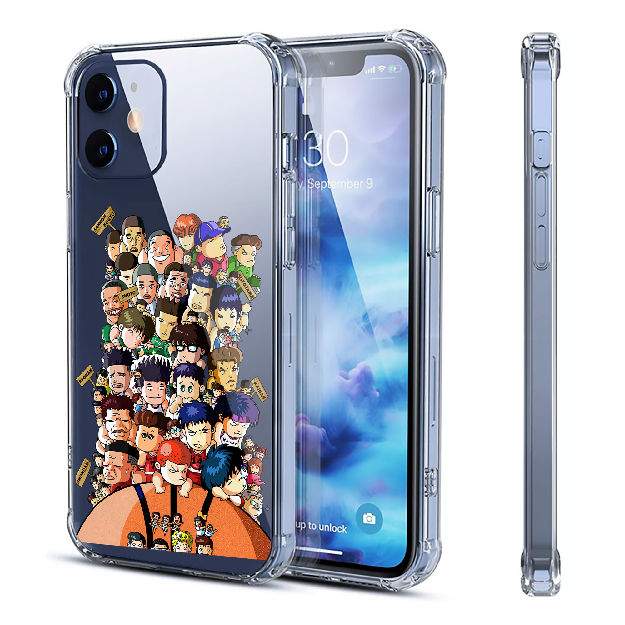 （画像用） SLAM DUNK／スラムダンク 【iPhone 12シリーズ対応】透明スマホケース（クリアソフトケース）